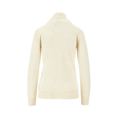 MM6 M distressed wool sweater