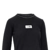 wool-blend sweater with logo label
