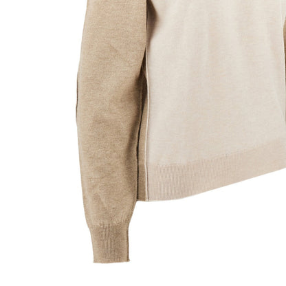 MAISON MARGIELA M two-tone wool turtleneck sweater