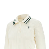 SPORTY AND RICH S src cable knit polo