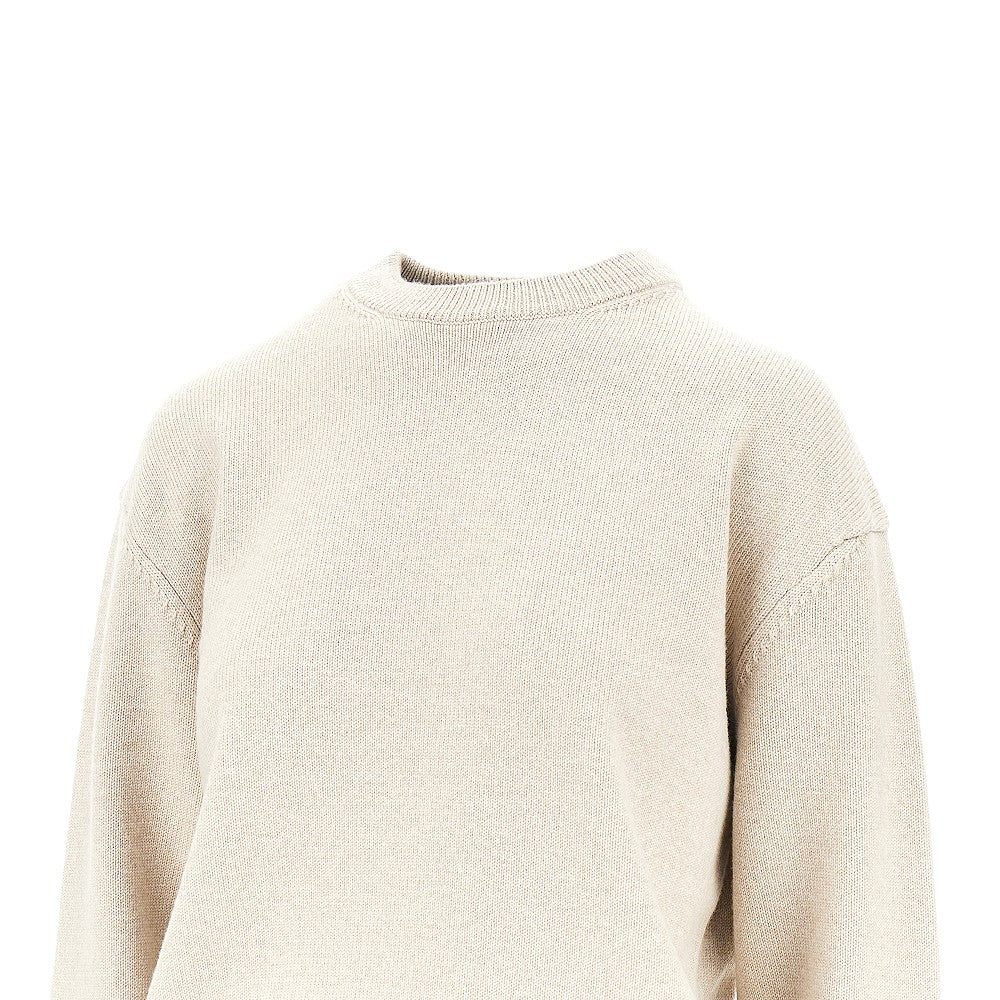 logo intarsia merino wool sweater