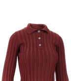 ETRO 44 ribbed viscose polo shirt