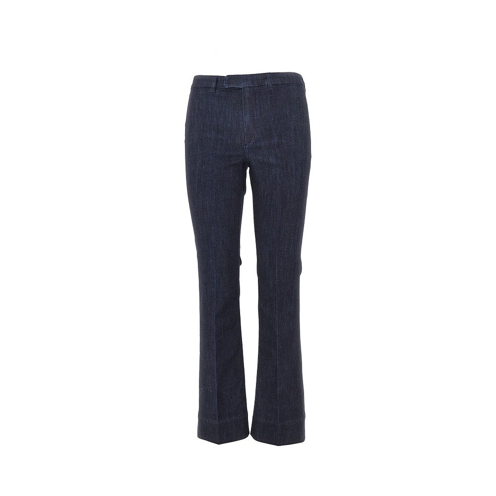 MAX MARA S 42 stretch denim cropped pants