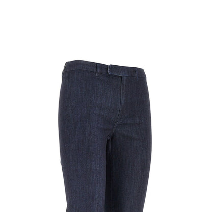 MAX MARA S 42 stretch denim cropped pants