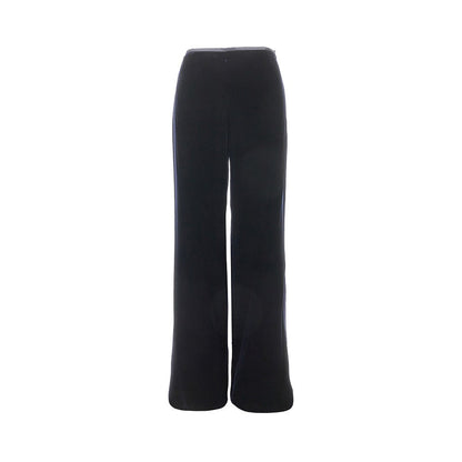 EMPORIO ARMANI 42 velvet palazzo pants