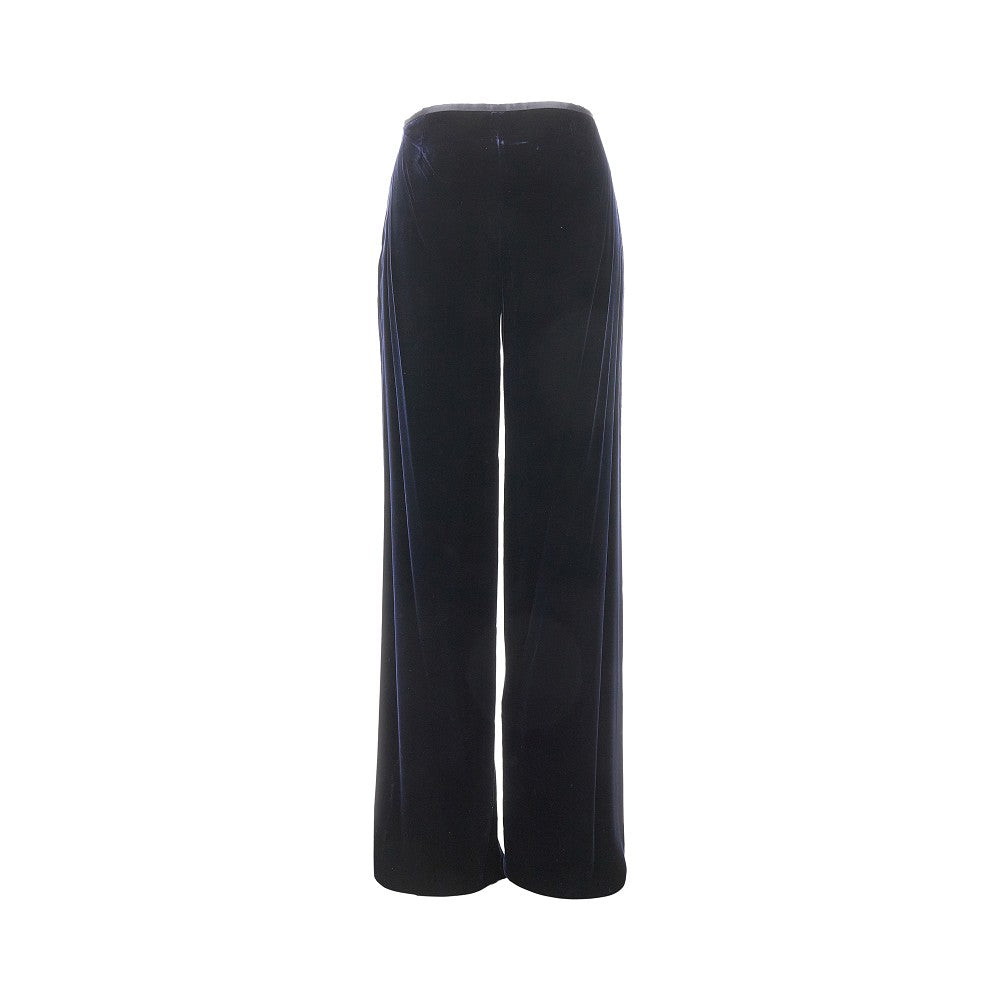 EMPORIO ARMANI 42 velvet palazzo pants