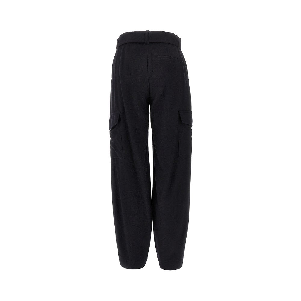 EMPORIO ARMANI 40 wool-blend cloth cargo pants