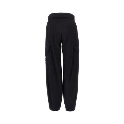 EMPORIO ARMANI 40 wool-blend cloth cargo pants