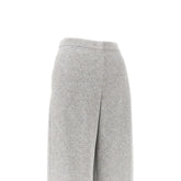 EMPORIO ARMANI 46 chevron viscose-blend pants