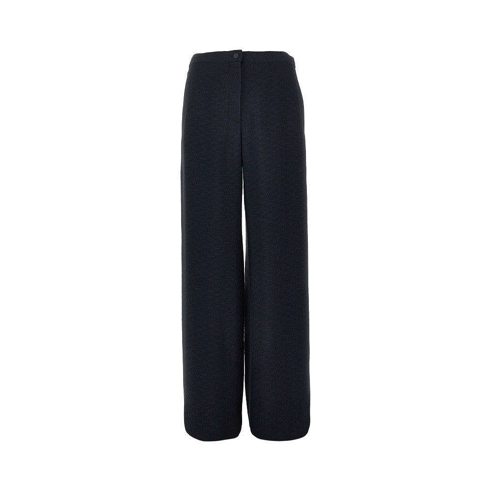 EMPORIO ARMANI 38 icon textured fabric pants