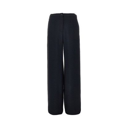 EMPORIO ARMANI 38 icon textured fabric pants
