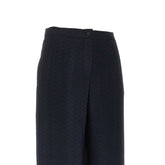 EMPORIO ARMANI 38 icon textured fabric pants