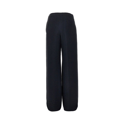 EMPORIO ARMANI 38 icon textured fabric pants