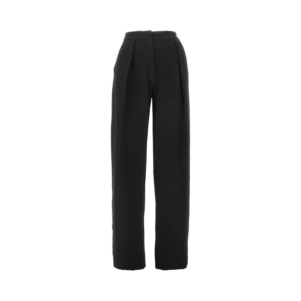 EMPORIO ARMANI 38 embossed jersey pants with dart