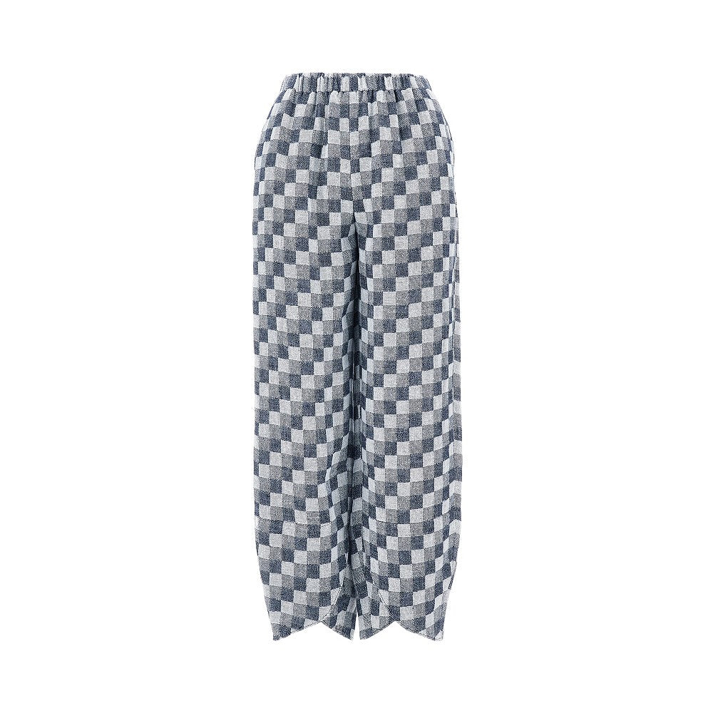 EMPORIO ARMANI 42 linen-blend gauze pants