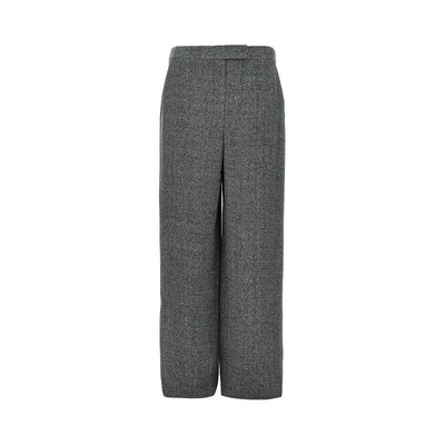 mouliné fabric pants