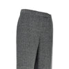 mouliné fabric pants