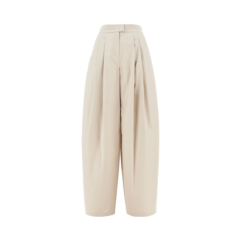 EMPORIO ARMANI 40 gabardine wide pants with darts