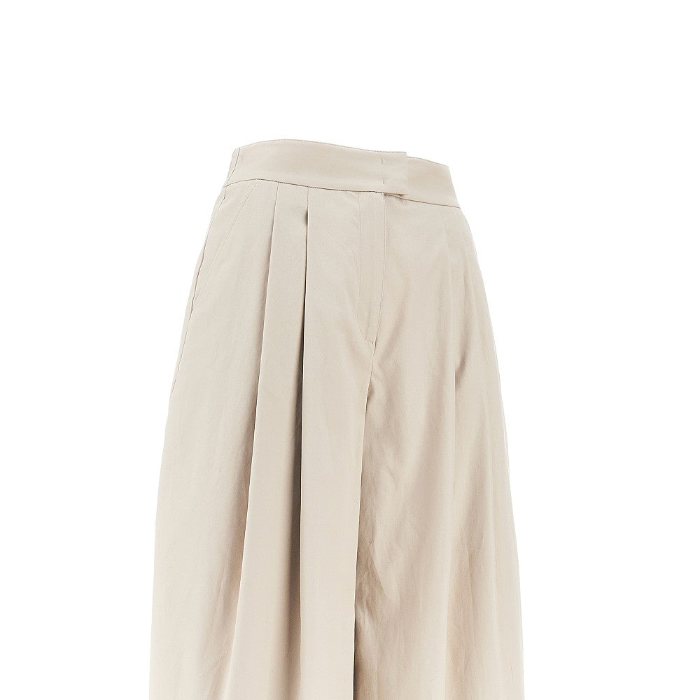 EMPORIO ARMANI 40 gabardine wide pants with darts