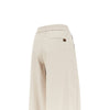 gabardine wide pants with darts