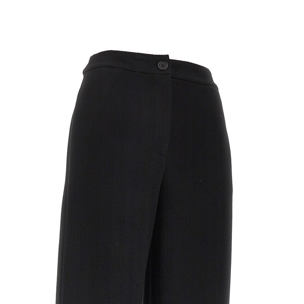 EMPORIO ARMANI 38 chevron jersey pants