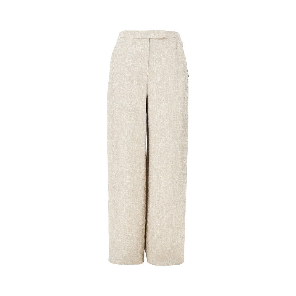 icon laminated viscose pants
