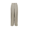 icon striped crepe pants with darts