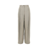 EMPORIO ARMANI 40 icon striped crepe pants with darts