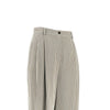 icon striped crepe pants with darts