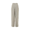icon striped crepe pants with darts