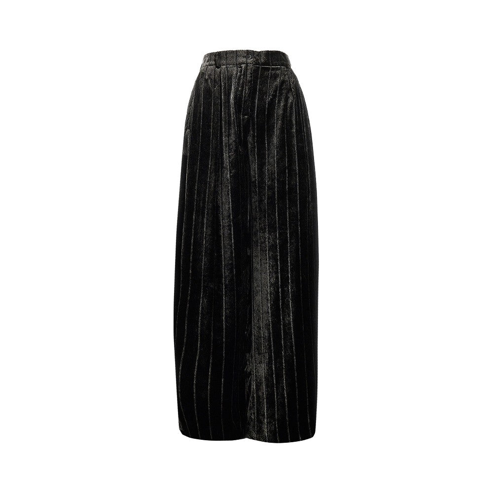 EMPORIO ARMANI 40 pinstriped velvet pants