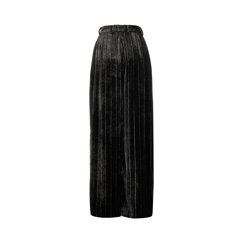 EMPORIO ARMANI 40 pinstriped velvet pants