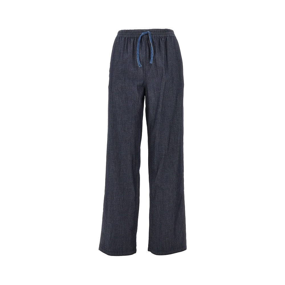 EMPORIO ARMANI 40 lightweight denim pants with drawstring