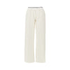 wide-leg jersey pants