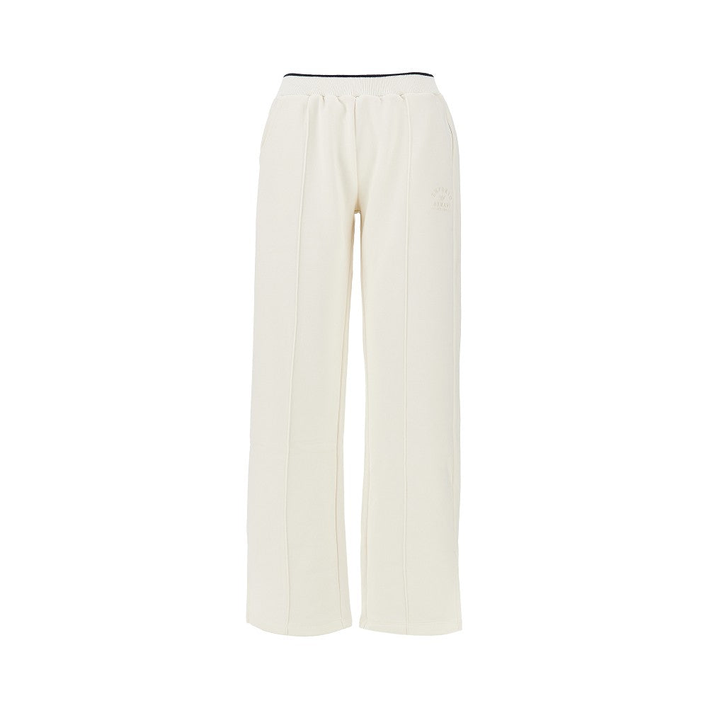 wide-leg jersey pants