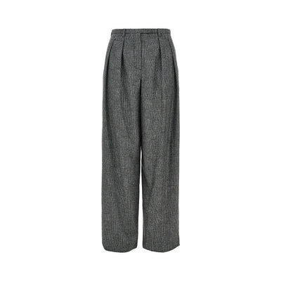 wool-blend flannel pants