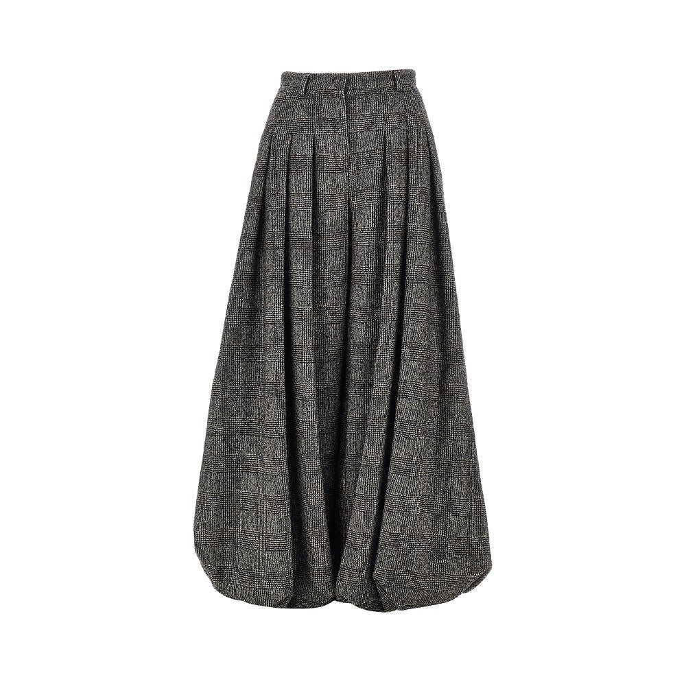 prince of wales wide-leg pants
