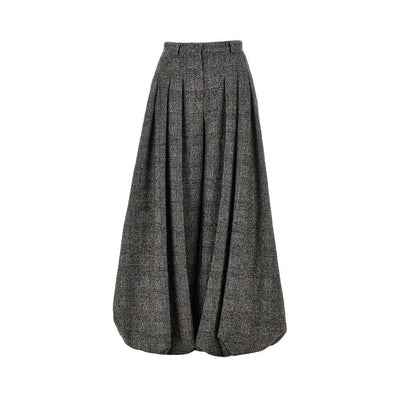 prince of wales wide-leg pants