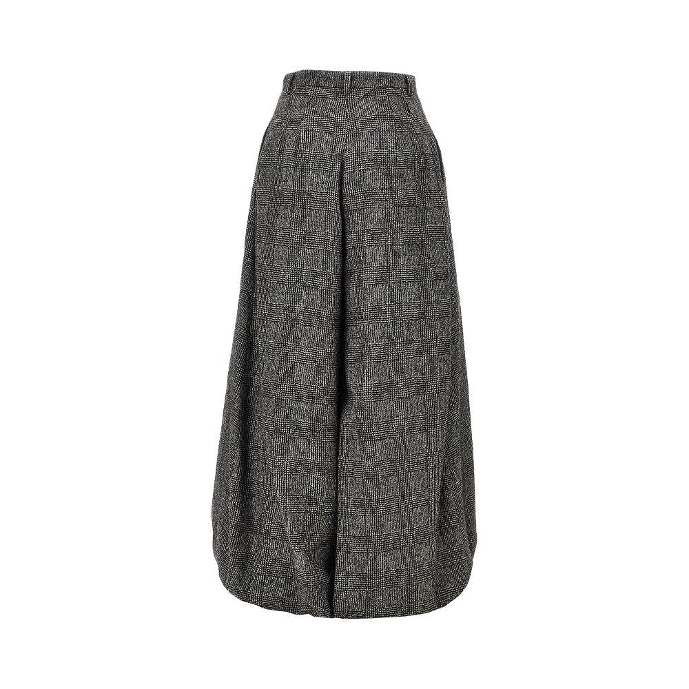 prince of wales wide-leg pants