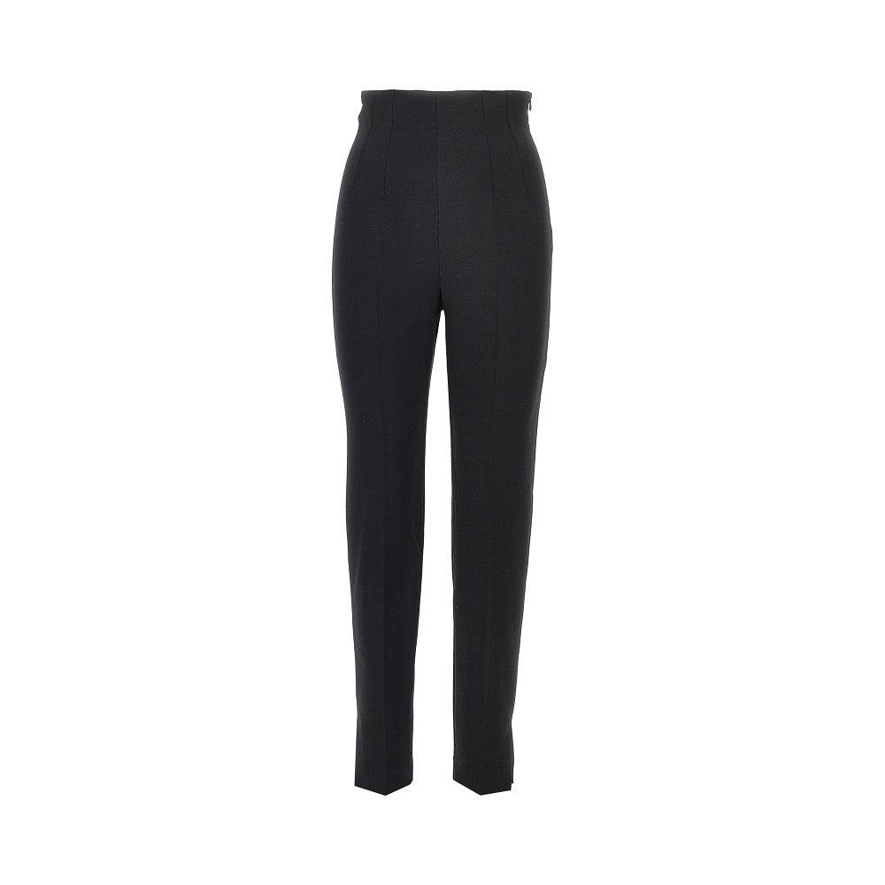stretch crepe slim fit pants