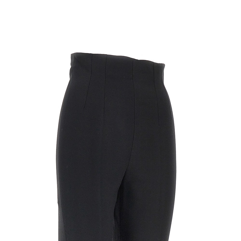 stretch crepe slim fit pants