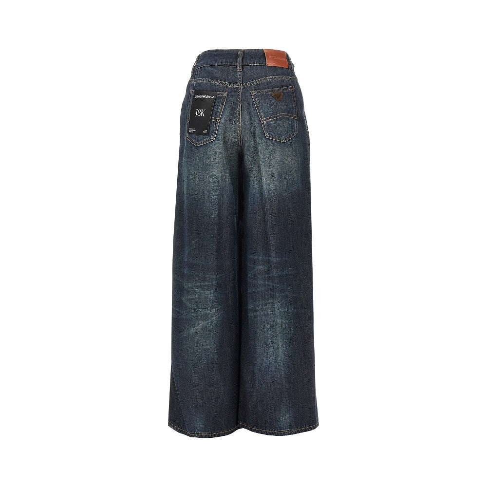 lightweight denim wide leg j8k pants