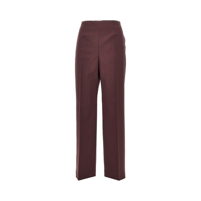 wool-blend tailored cigarette pants