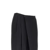 wrap-over satin pants