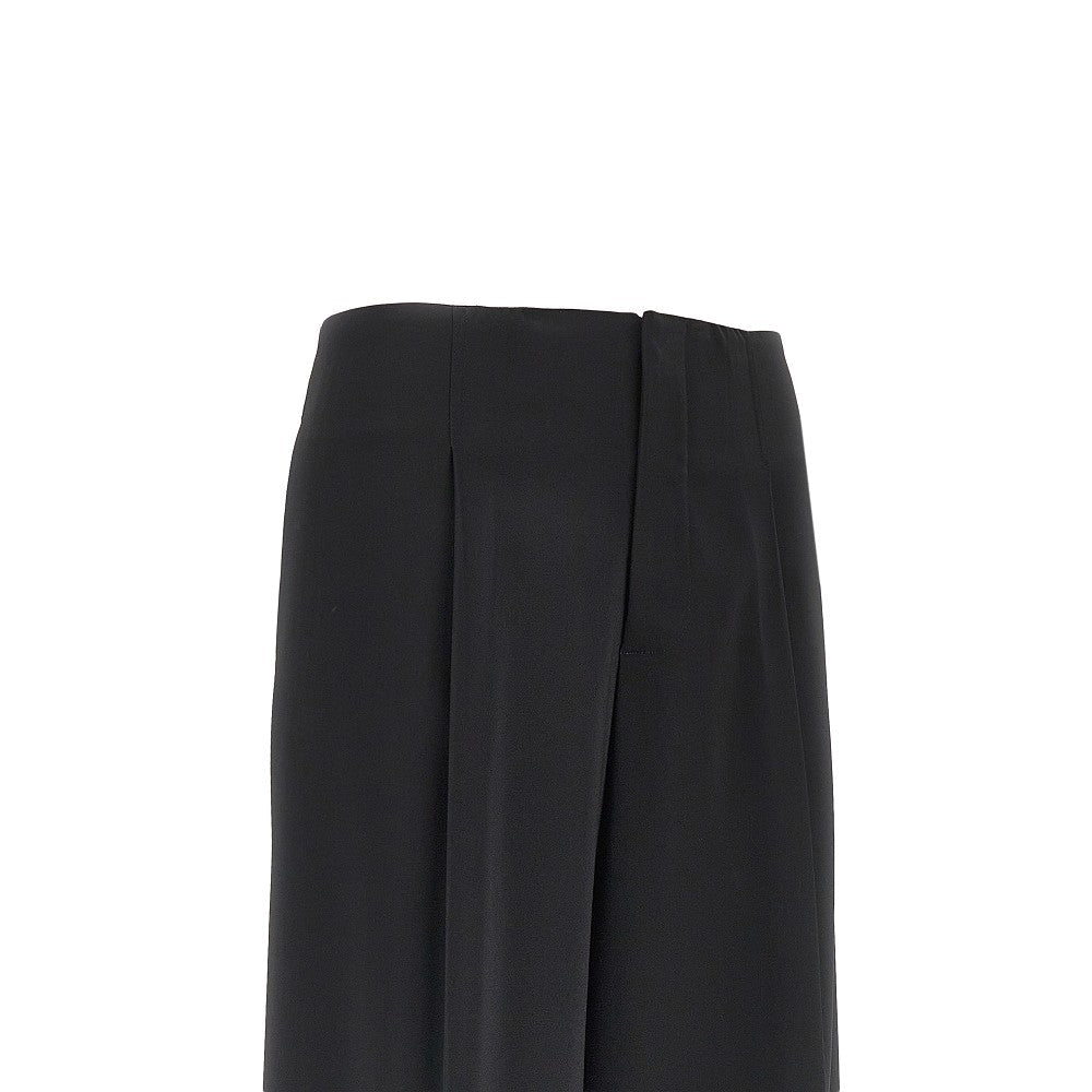 wide leg pleated pants