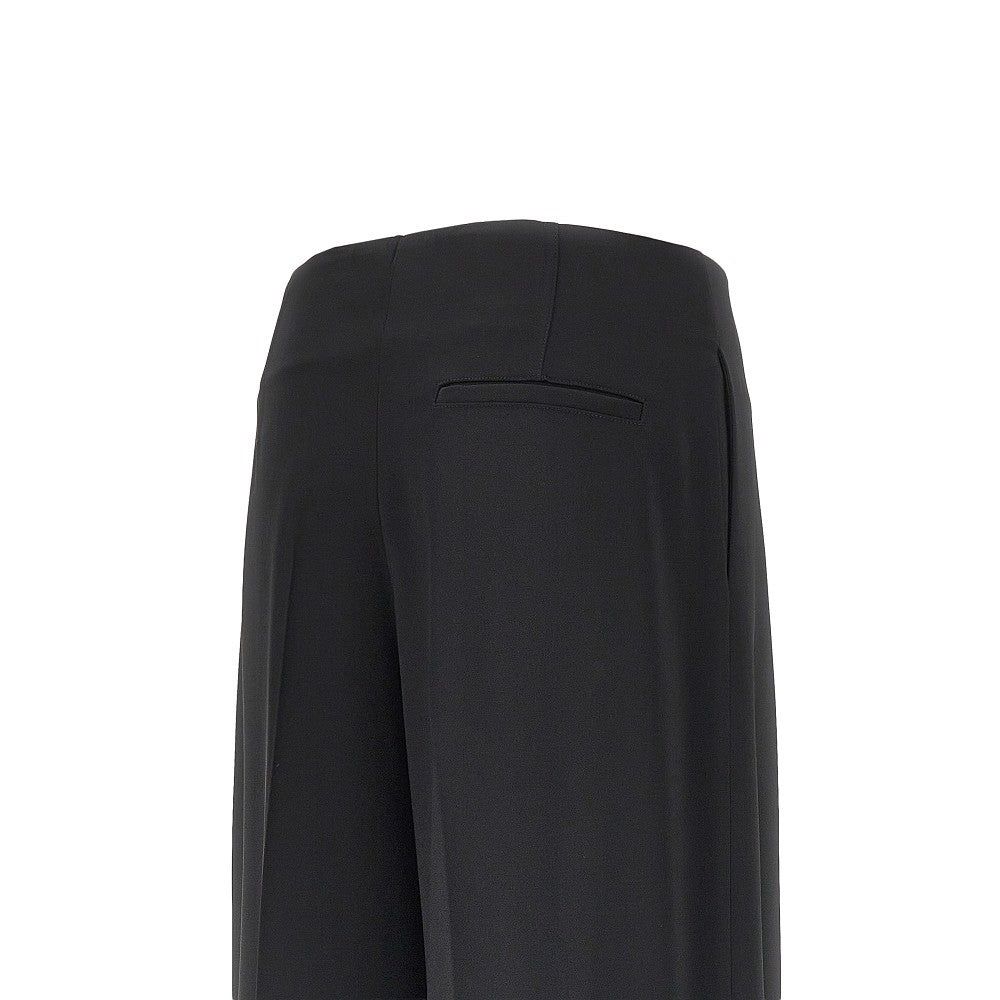 wide leg pleated pants