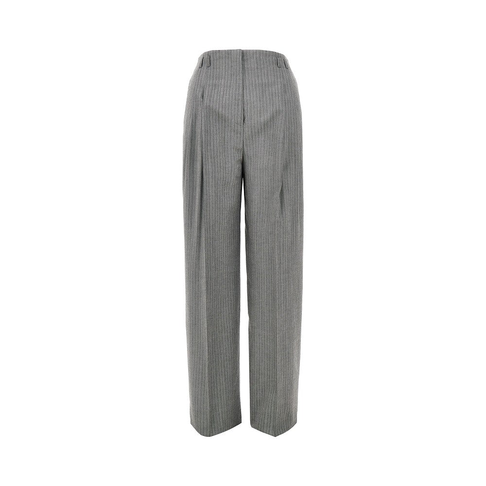 ALBERTA FERRETTI 40 pinstriped wide pants with darts