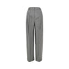 pinstriped wide pants with darts