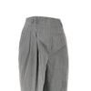 pinstriped wide pants with darts