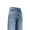 wide leg jeans with fadings